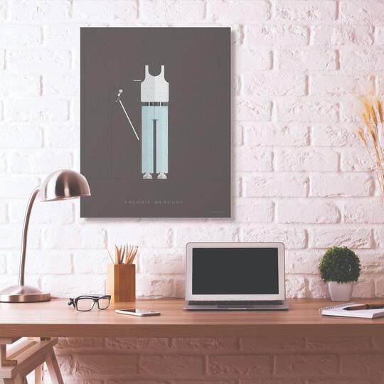 Stupell Industries Freddie Mercury Canvas Wall Art